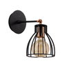 Opviq Kemah - N-1238 Lámpara de pared de cuerpo metálico Negro y Bronce